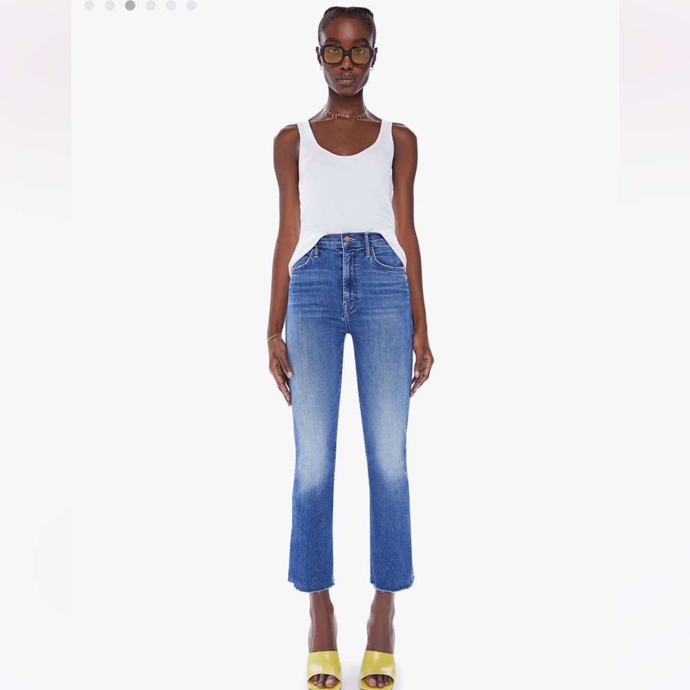 MOTHER denim The Hustler Ankle Fray size 25